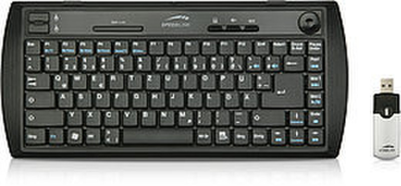 SPEEDLINK Navigar Mini Keyboard RF Wireless QWERTZ Black keyboard