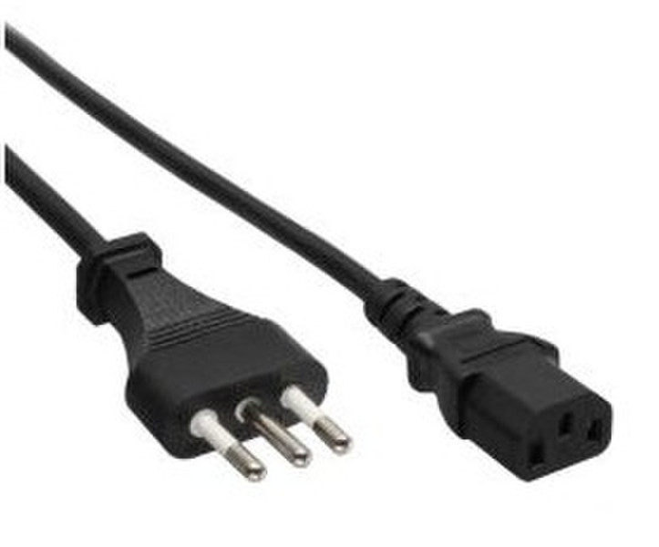 InLine 16655I 5m C13 coupler Power plug type L Black power cable