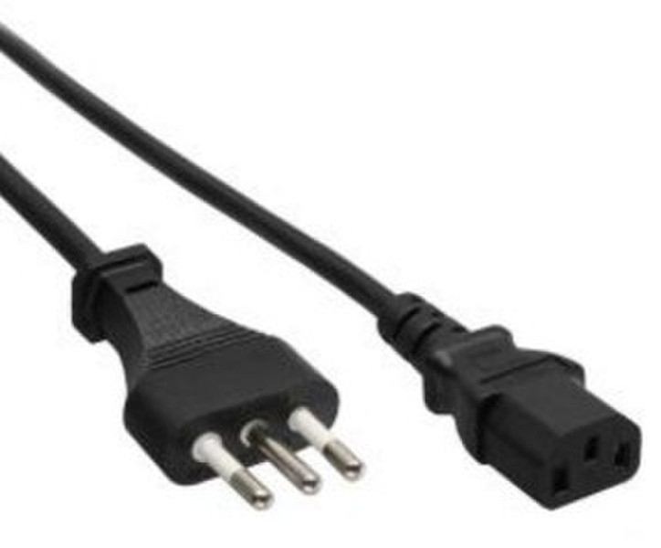 InLine 16650I 0.5m C13 coupler Black power cable