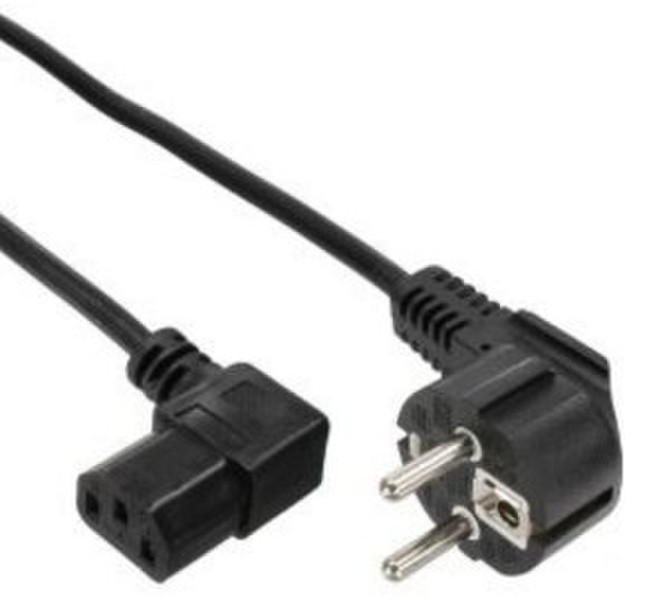 InLine 16752F 5m CEE7/7 C13 coupler Black power cable