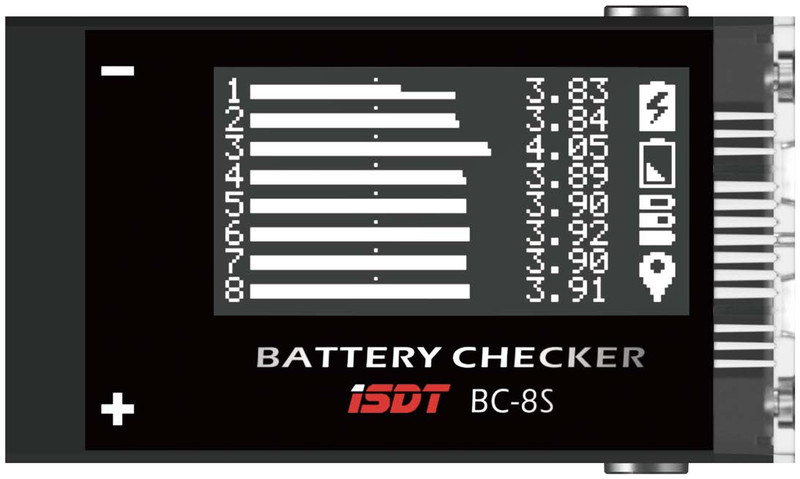 ISDT BC-8S Black battery tester