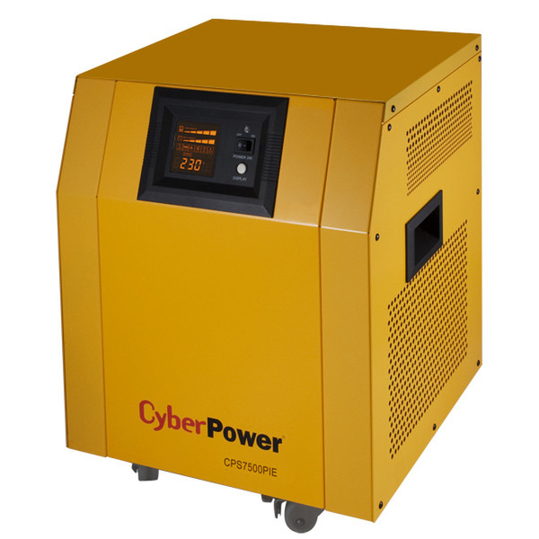 CyberPower CPS7500PIE Double-conversion (Online) 7500VA 3AC outlet(s) Tower Yellow uninterruptible power supply (UPS)