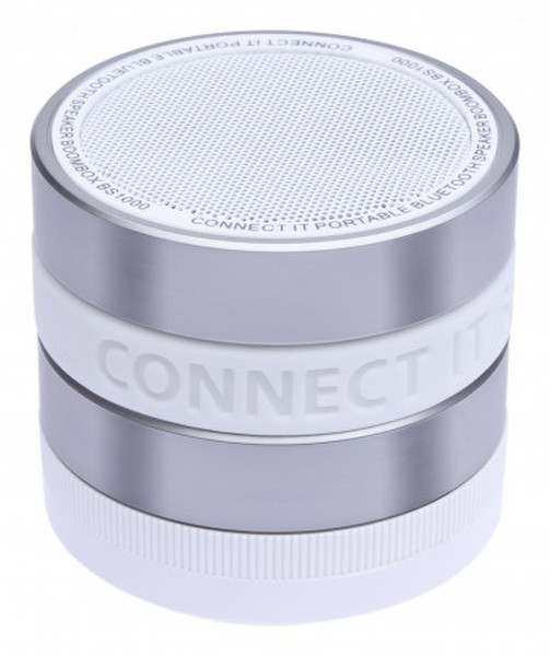 Connect IT BS1000WH Mono portable speaker 3W Grey,White