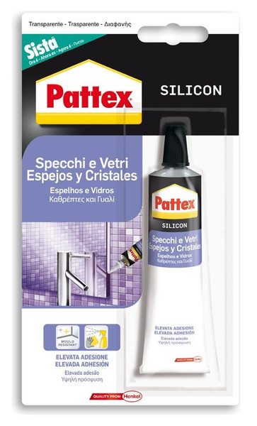 Pattex 2106198 Indoor & Outdoor Transparent Silicone sealant construction sealant