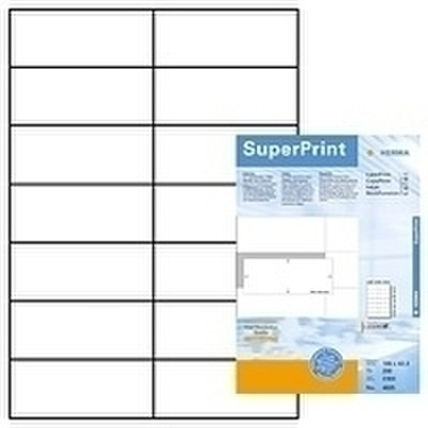 HERMA Labels white 105x42,3 SuperPrint 2800 pcs. Weiß 2800Stück(e) selbstklebendes Etikett