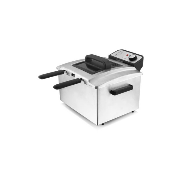 Emerio DF-106187 Double Stand-alone Deep fryer 5L 3000W Stainless steel fryer