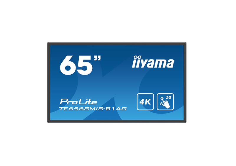 iiyama ProLite TE6568MIS-B1AG 65Zoll 3840 x 2160Pixel Multi-touch Multi-Nutzer Schwarz Touchscreen-Monitor