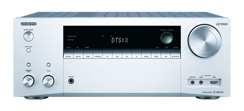 ONKYO TX-NR676E 7.2Kanäle Surround 3D Silber AV-Receiver