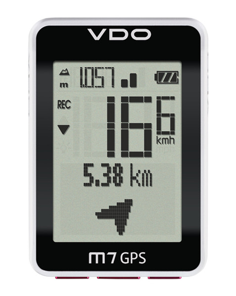 VDO Cyclecomputing M7 GPS Wireless bicycle computer Schwarz, Weiß