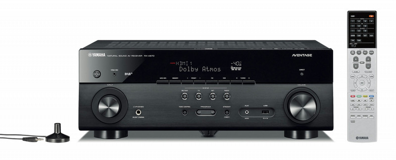 Yamaha RX-A670 7.2channels Surround 3D Black AV receiver