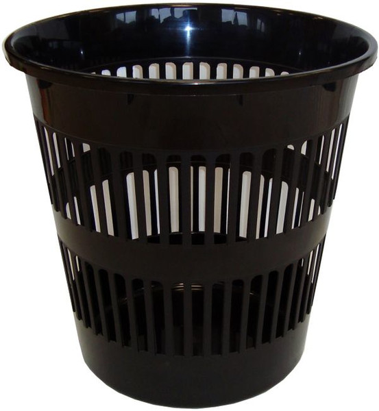 Tontarelli 8101283 12L Round Black waste basket