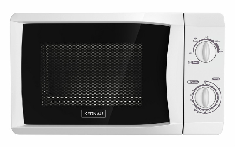 KERNAU KFMO201MW Countertop Solo microwave 20L 700W White microwave