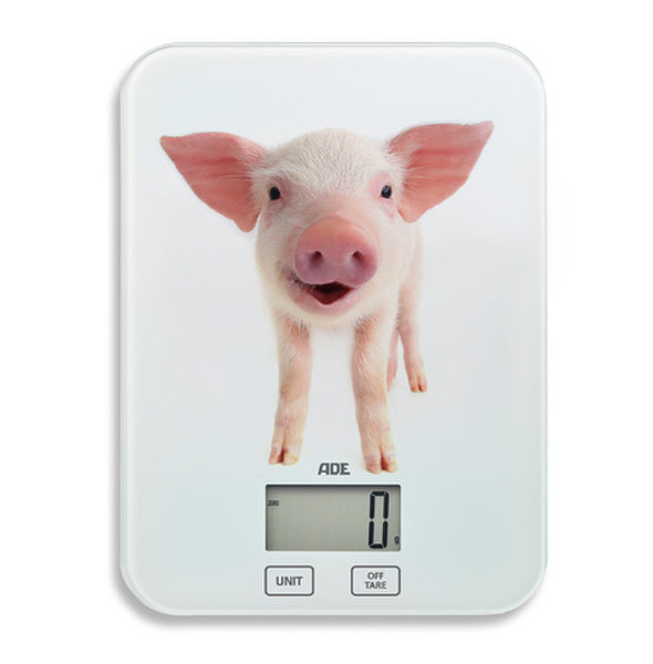 ADE bertha Tabletop Rectangle Electronic kitchen scale Silver