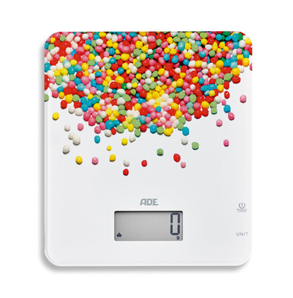 ADE Candy Tabletop Rectangle Electronic kitchen scale Multicolour