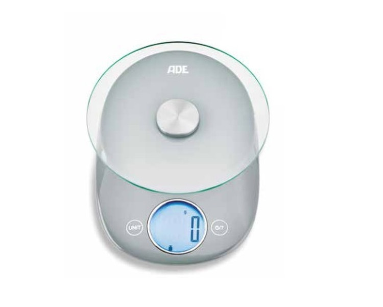 ADE KE 1703 Tabletop Oval Electronic kitchen scale Grey