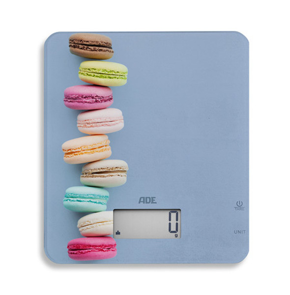 ADE Lucy Tabletop Rectangle Electronic kitchen scale Blue