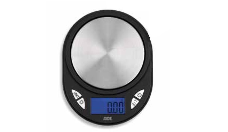 ADE TE 1700 Tabletop Oval Electronic kitchen scale Black,Silver