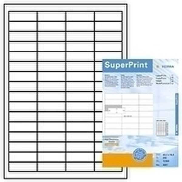 HERMA Labels white 48,3x16,9 SuperPrint 12800 pcs. 12800шт самоклеящийся ярлык