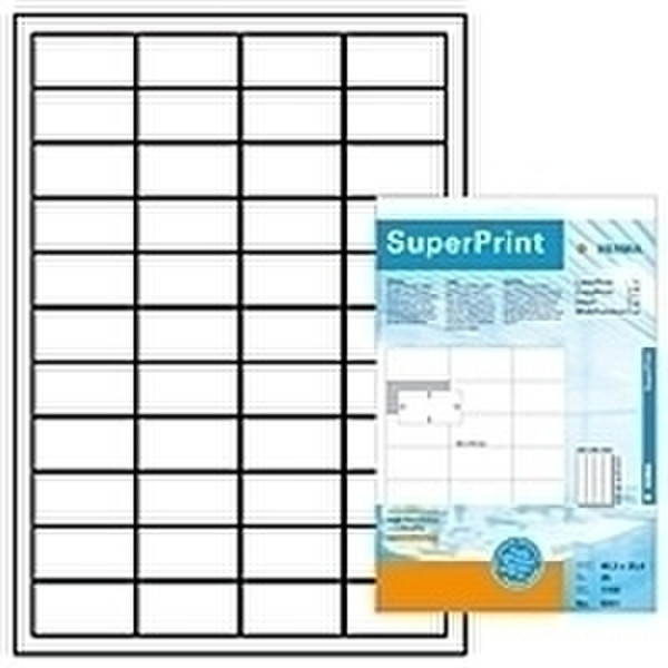 HERMA Labels white 48,3x25,4 SuperPrint 1100 pcs. 1100шт самоклеящийся ярлык