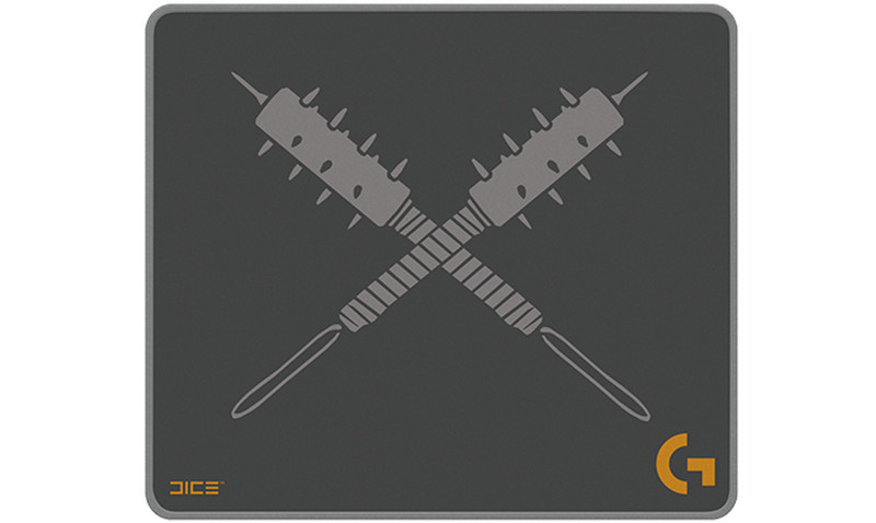 Logitech G640 Grey,Orange mouse pad