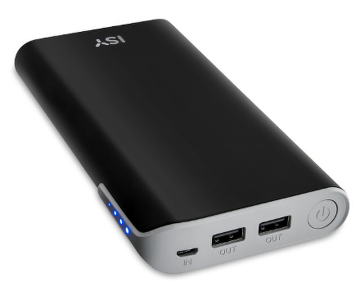 ISY IAP 8000 Lithium-Ion (Li-Ion) 20000mAh Schwarz, Grau Akkuladegerät