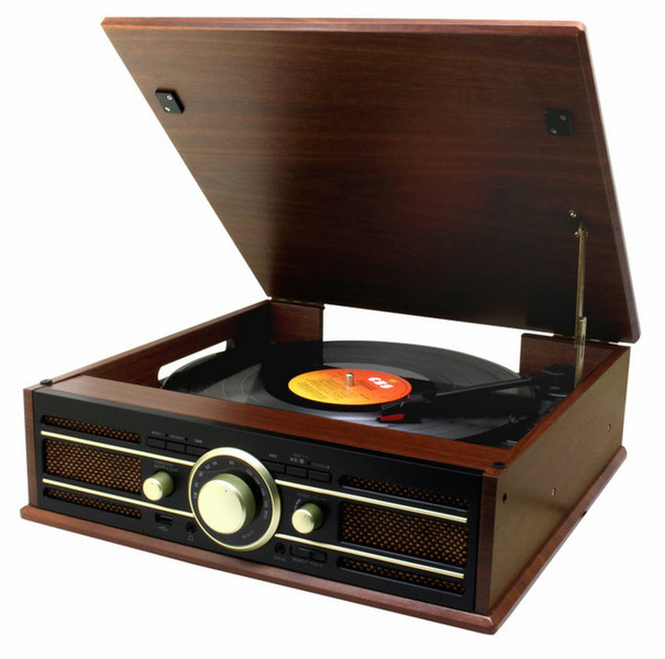 Soundmaster PL550 Holz Plattenspieler