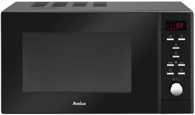 Amica AMGF23E1B Arbeitsfläche Solo-Mikrowelle 23l 900W Schwarz Mikrowelle