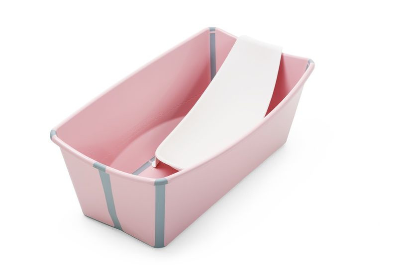 Stokke Flexi Bath Полипропилен (ПП), Термопластичный эластомер (TPE) Серый, Розовый 39л baby bath