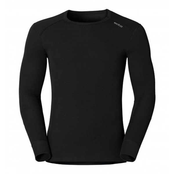 Odlo 152022 Base layer shirt XXL Langärmlig Rundhals Polyester Schwarz