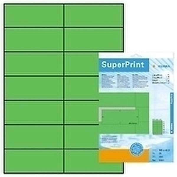 HERMA Labels green 105x42,3 SuperPrint 350 pcs. 350Stück(e) selbstklebendes Etikett