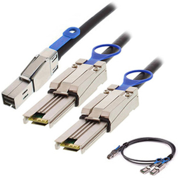 Add-On Computer Peripherals (ACP) ADD-SFF8644-2X80881M 1м Черный Serial Attached SCSI (SAS) кабель