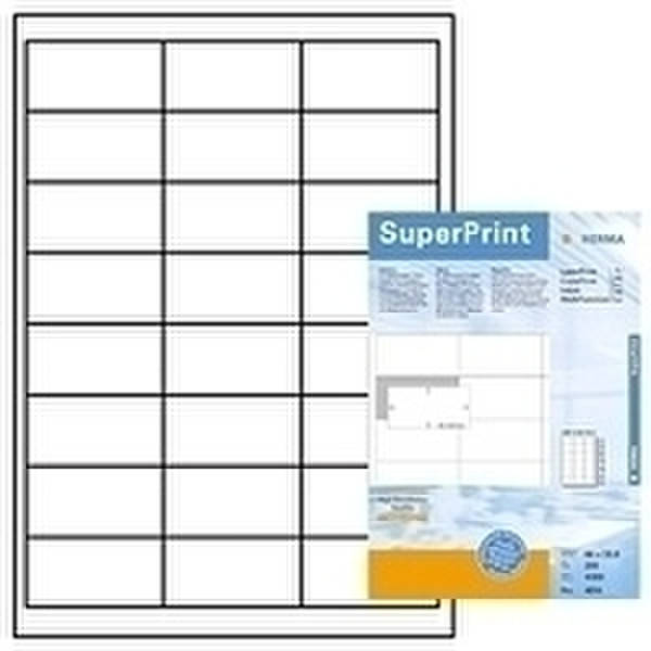 HERMA Labels white 66x33,8 SuperPrint 4800 pcs. 4800Stück(e) selbstklebendes Etikett