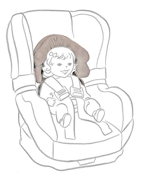Giordani 8054688006627 Baby car seat head support Kinderautositz-Zubehör