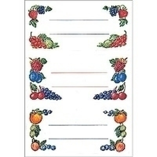 HERMA Kitchen labels 76x35mm berry arrangements 4 sheets 4pc(s) self-adhesive label