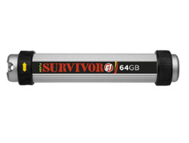 Corsair Survivor 64GB 64ГБ USB 2.0 Тип -A Cеребряный USB флеш накопитель