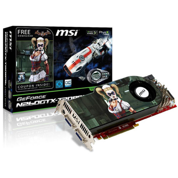 MSI N260GTX-T2D896-OC Batman graphics card