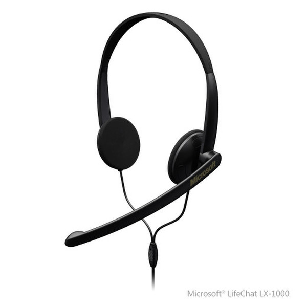 Microsoft LifeChat LX-1000 Стереофонический Проводная Черный гарнитура мобильного устройства