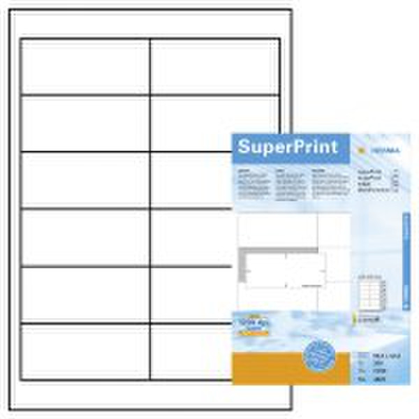 HERMA Labels white 96,5x42,3 SuperPrint 2400 pcs. 2400pc(s) self-adhesive label