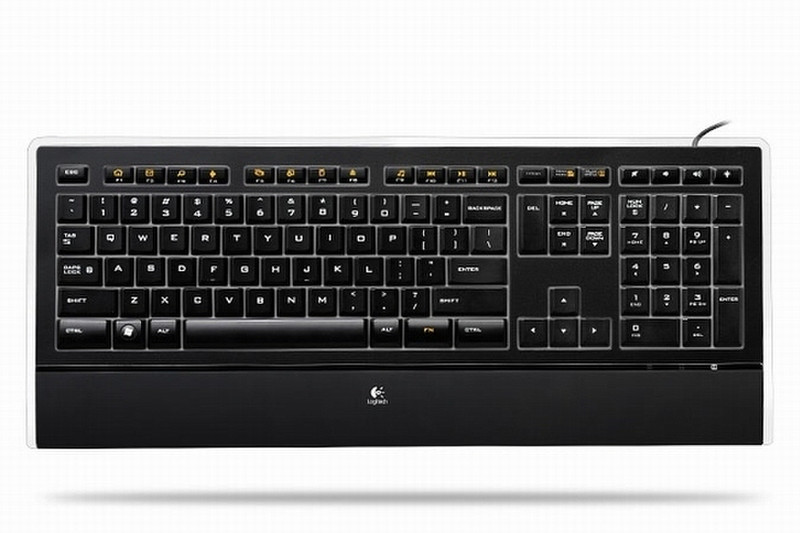 Logitech Illuminated Keyboard USB QWERTY keyboard
