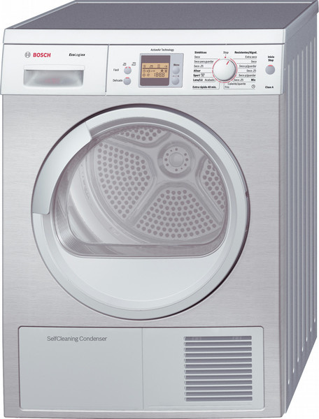 Bosch WTW8656XEE Freistehend Frontlader 7kg Silber Wäschetrockner