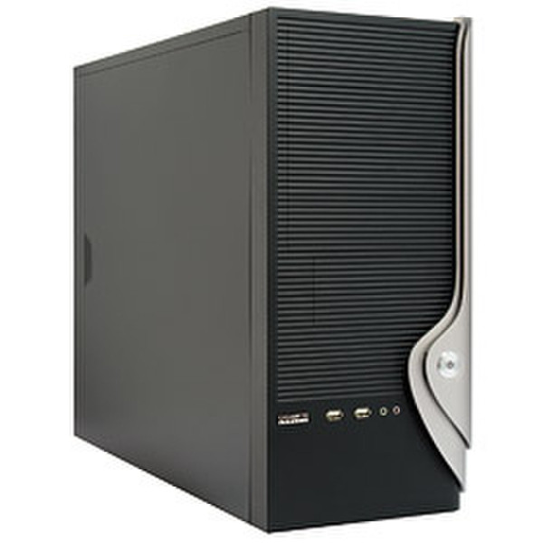 Gigazone GZ-X9 Midi-Tower Black,Silver computer case