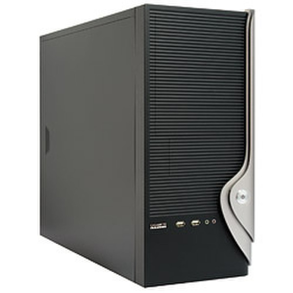 Gigazone GZ-X9 Midi-Tower Черный, Cеребряный системный блок