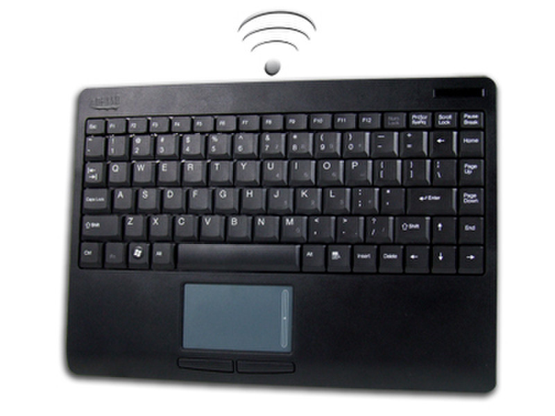 Adesso WKB-4000UB RF Wireless QWERTY Schwarz Tastatur