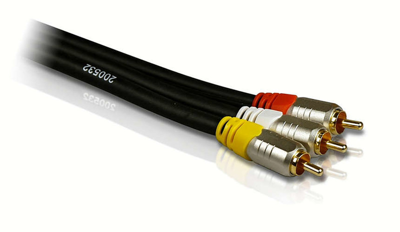Philips SWV5505 1.5m 3 x RCA 3 x RCA Black coaxial cable