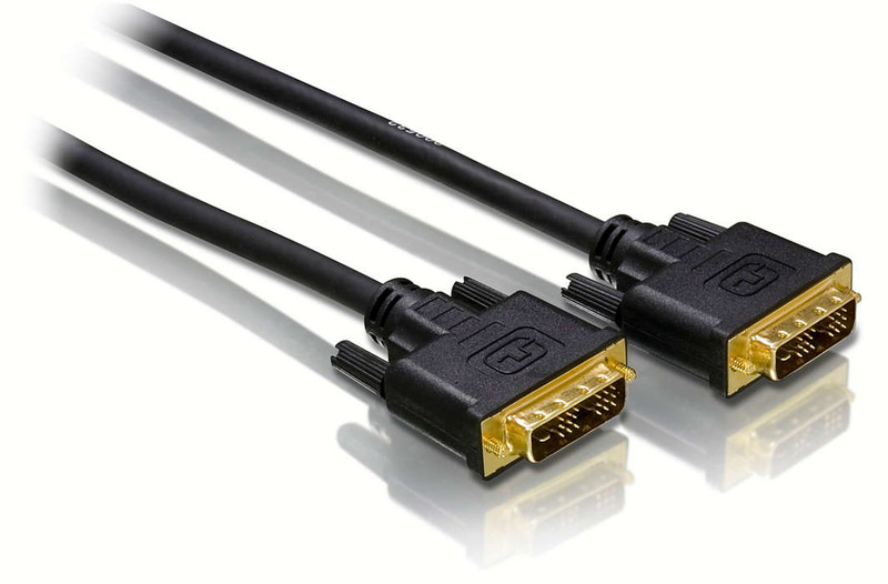 Philips SWV5565 1.5m DVI-D DVI-D Black DVI cable