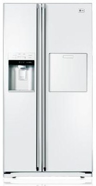 LG GR-P2371EWR freestanding 606L White side-by-side refrigerator