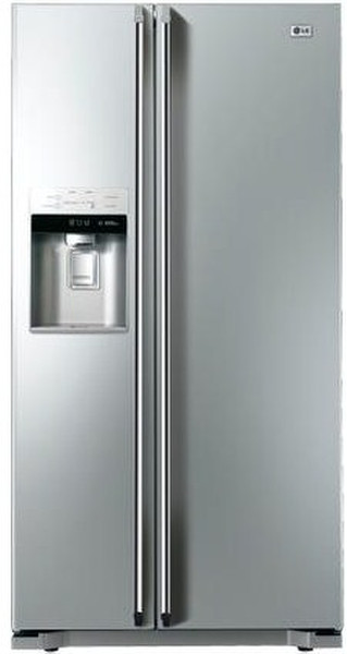 LG GR-L2378ECP freestanding 606L Stainless steel side-by-side refrigerator
