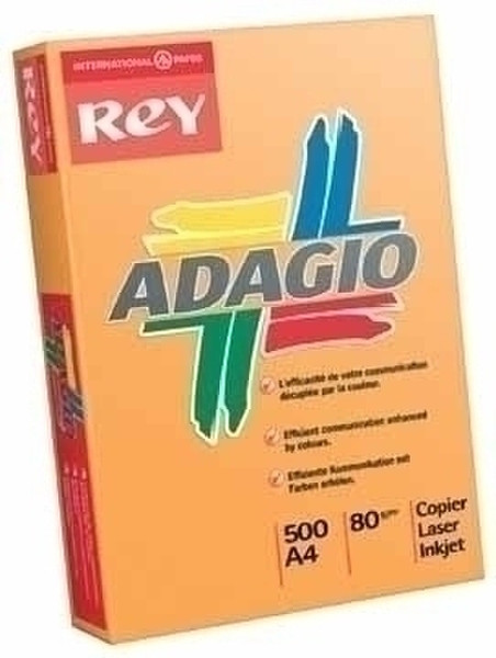 Rey Adagio A4 80 g/m² Orange 500 sheets Orange inkjet paper
