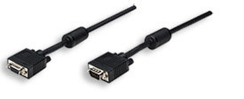 Manhattan SVGA Cable, 20m 20m VGA (D-Sub) VGA (D-Sub) Black VGA cable