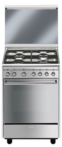 Smeg CX51M Built-in Gas hob A Stainless steel cooker